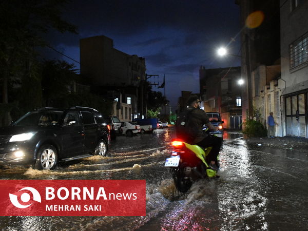 خسارت های باران و طوفان در اراک