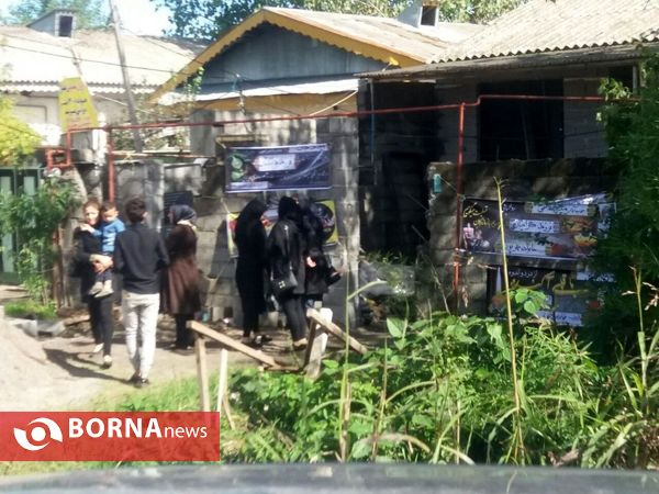 حاشیه مراسم تدفین اهورا کودک 2 ساله گیلانی