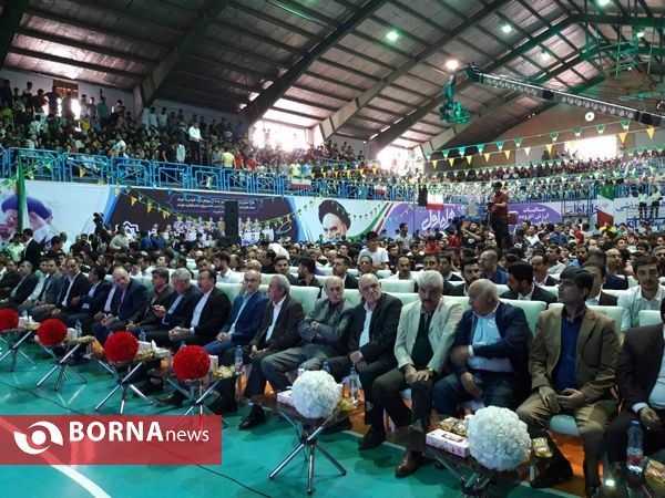 مراسم جشن قهرمانی تیم والیبال شهرداری ورامین