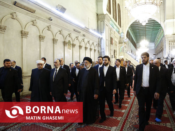 بازدید رییس جمهور از مسجد امویی دمشق