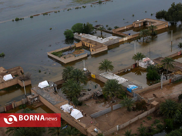 تصاویر هوایی از سیل در خوستان