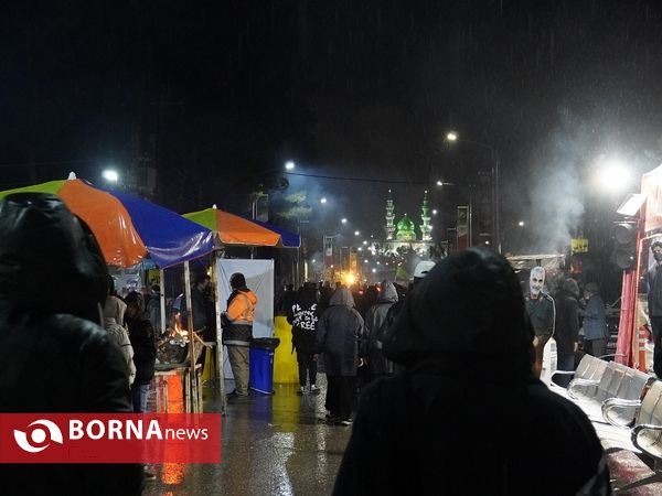 موکب‌های گلزار شهدا شهر کرمان در شب شهادت سردار شهید حاج قاسم سلیمانی