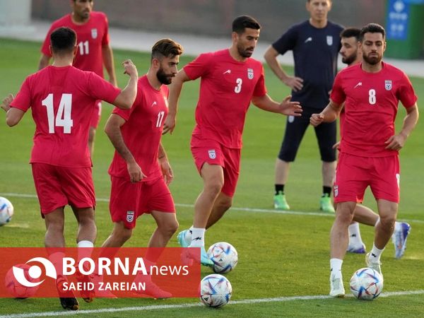 تمرین تیم ملی فوتبال ایران