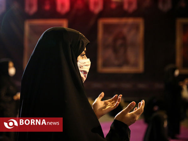 عزاداری شب عاشورا در میدان فلسطین