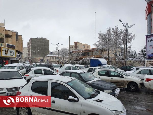 قفل خیابان‌های ارومیه بدلیل برف