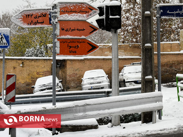 بارش برف در تهران