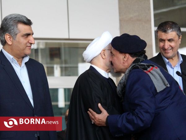 بهره برداری راه آهن قزوین _ رشت با حضور رئیس جمهور