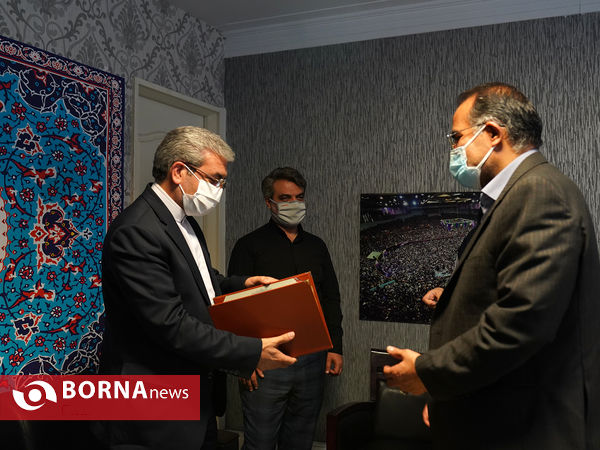 حضور خسرو ساکی و حسین صادقی در خبرگزاری برنا