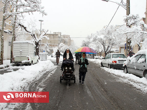بارش برف در تهران