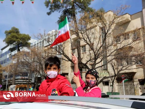 راهپیمایی خودرویی 22 بهمن در شیراز