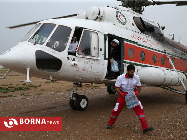 امداد رسانی هلال احمر به سیل زدگان خوزستان