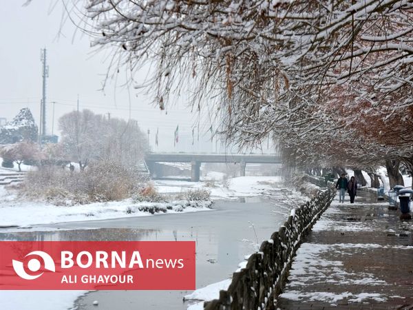 اولین برف زمستانی در ارومیه