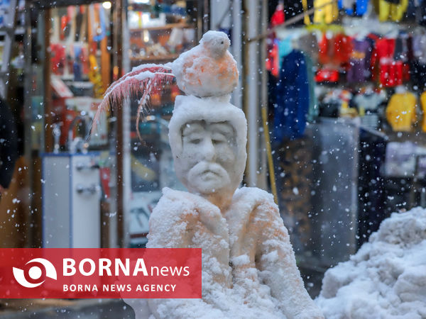 بارش شدید برف در اراک