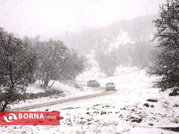 بارش برف در یاسوج