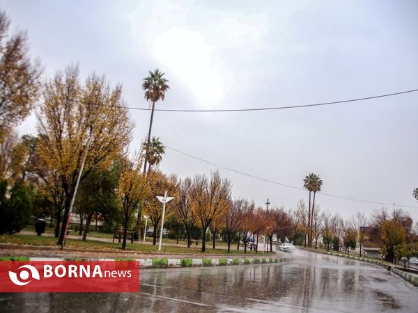 شيراز زیبای بارانی