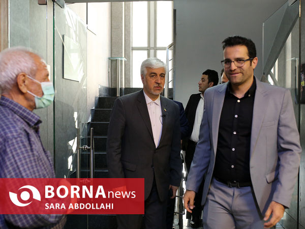 حضور حمید سجادی وزیر ورزش در خبرگزاری برنا