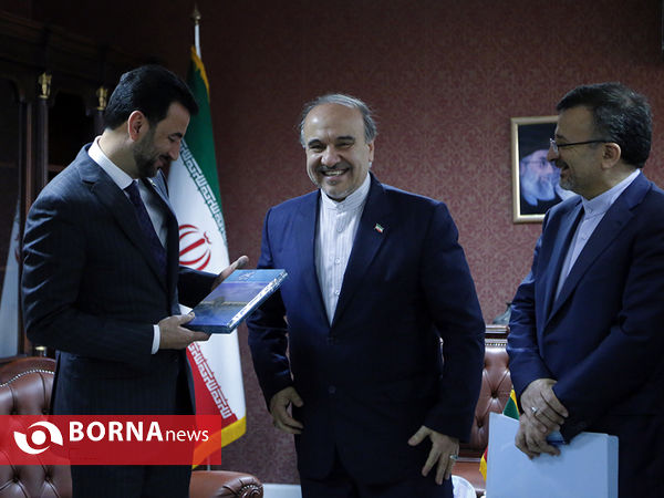 دیدار دکتر سلطانی فر با عبطان وزیر ورزش و جوانان عراق