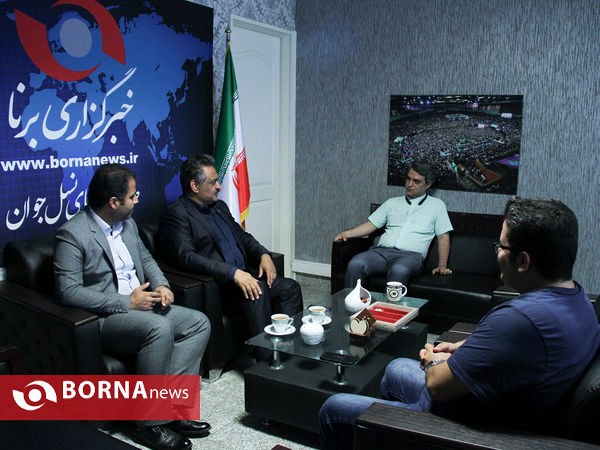 حضور " مسعود سلیمانی " رییس فدراسیون اسکواش در خبرگزاری برنا