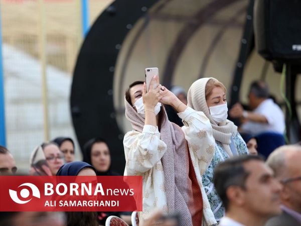 افتتاح چمن طبیعی و سکوی تماشاگران ورزشگاه شهید عضدی رشت