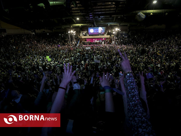 سخنرانی دکتر روحانی در جمع هوادارانش