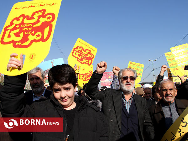 راهپیمایی مردم تهران بر علیه آمریکا و رژیم صهیونیستی