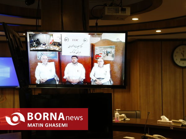 نشست خبری ویدئو کنفرانس رییس جمعیت هلال احمر در مکه مکرمه 