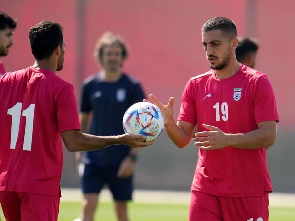 تمرین تیم ملی قبل از دیدار با ولز
