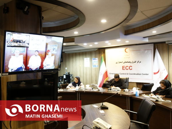 نشست خبری ویدئو کنفرانس رییس جمعیت هلال احمر در مکه مکرمه 