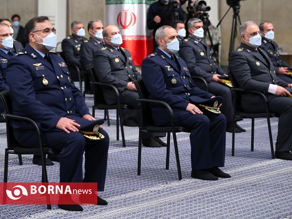 دیدار فرماندهان و کارکنان نیروی هوایی و پدافند هوایی ارتش با رهبر انقلاب