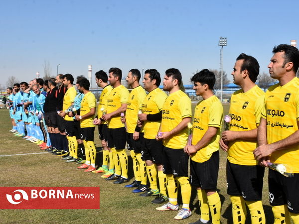 دیدار دوستانه تیم های پیشکسوتان آلومینیوم اراک و یاران رسانه