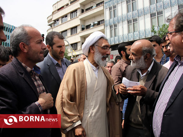 راهپیمایی نمازگزاران تهرانی در اعتراض به اقدام ترامپ