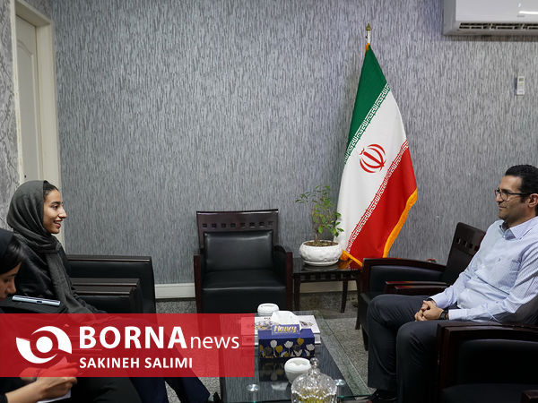 حضور نازنين فاطمه عيدیان در خبرگزاری برنا