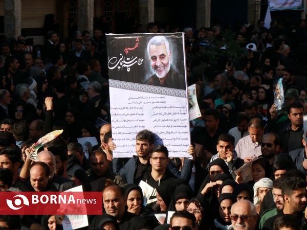 تشییع پیکر مطهر سردار سلیمانی و ابومهدی المهندس در اهواز(1)