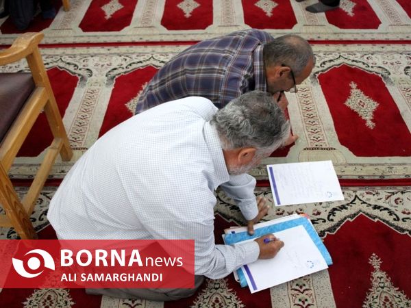 میز خدمت جهادی در مصلی رشت