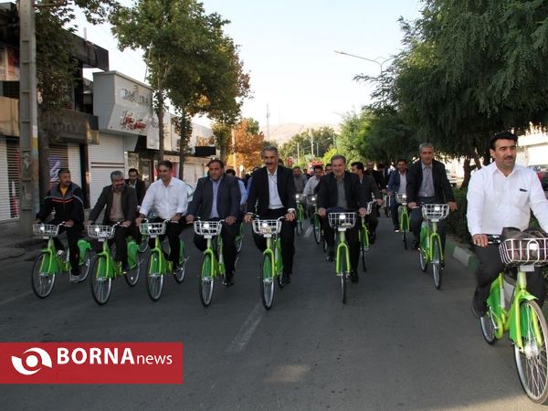 دوچرخه سواري كاركنان شهرداري اروميه