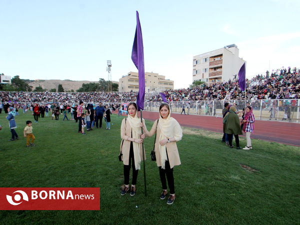 جشن بزرگ پیروزی دکتر حسن روحانی در انتخابات ریاست جمهوری در شیراز