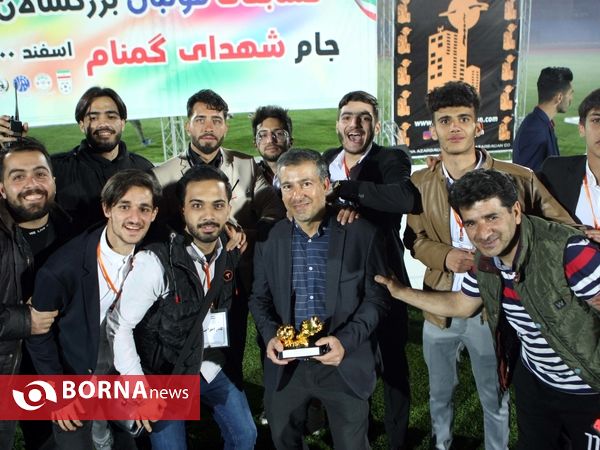جشن قهرمانی فینال لیگ بزرگسالان هیات فوتبال شهرستان قدس