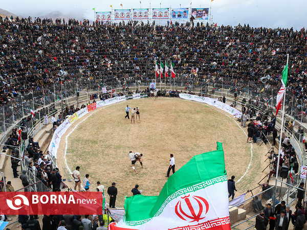 کشتی با چوخه در گود زینل خان - اسفراین