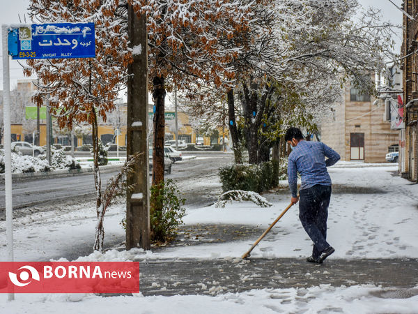 چهره زمستانی اراک در آخرین ماه پاییز