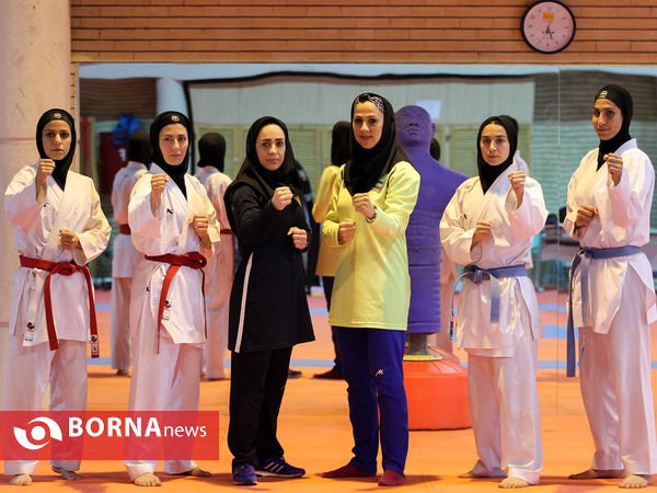 تمرین تیم ملی کاراته بانوان