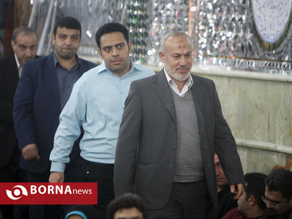 مراسم یادبود شهدا در امامزاده صالح