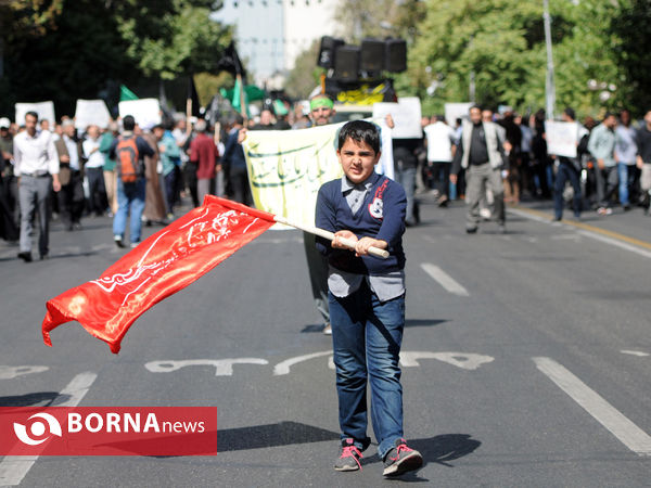 مراسم تشییع دو شهید غواص از میدان فلسطین تا حوزه هنری