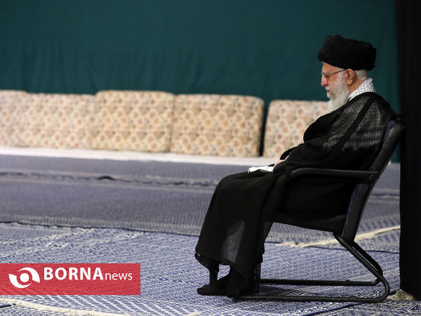 مراسم عزاداری شب هشتم محرم با حضور رهبر انقلاب