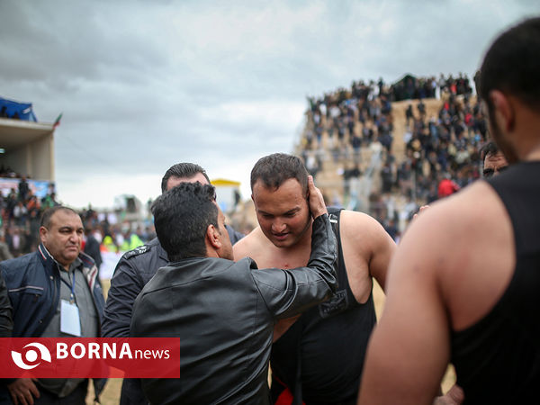 کشتی با چوخه در گود زینل خان - اسفراین