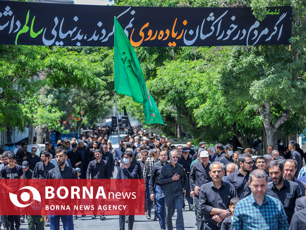 عزاداری مردم اراک در سالروز شهادت امام جعفر صادق(ع)