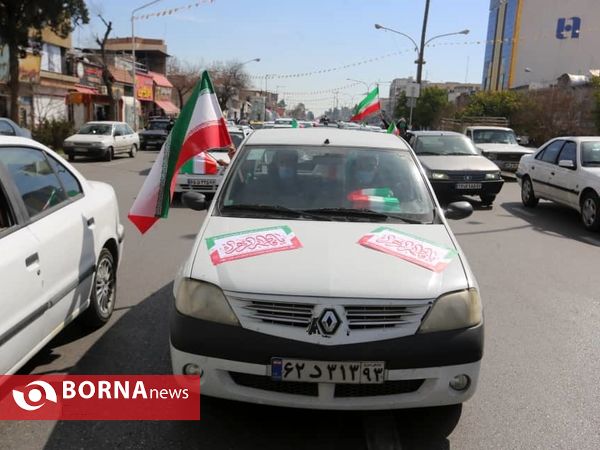 راهپیمایی خودرویی 22 بهمن در شیراز