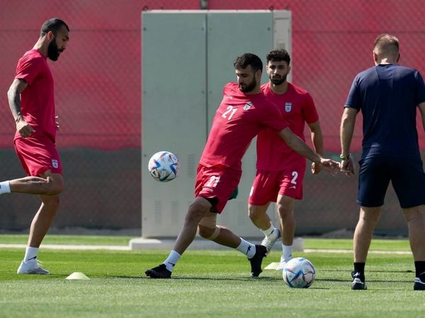 تمرین تیم ملی قبل از دیدار با ولز
