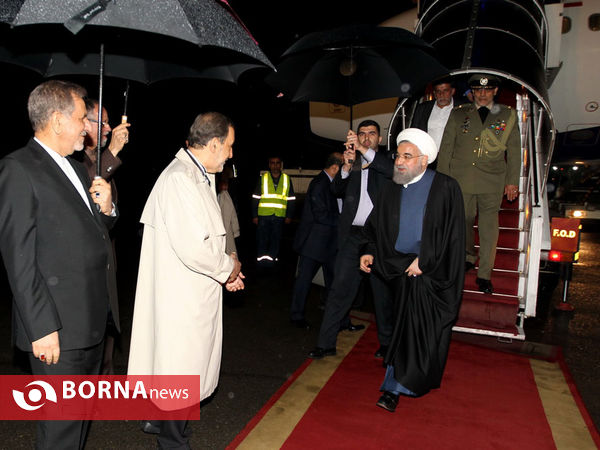 ورود رییس جمهوری به تهران