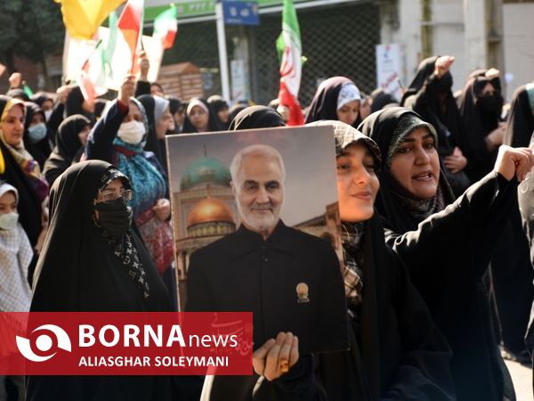 راهپیمایی ۱۳ آبان در گرگان