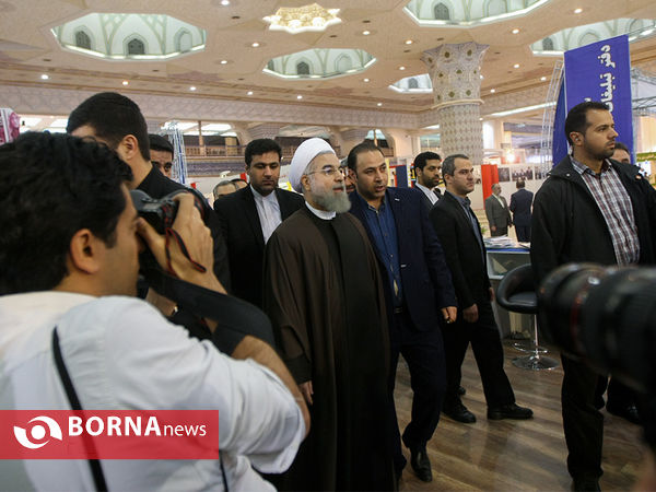 بازدید رئیس جمهوری از نمایشگاه مطبوعات